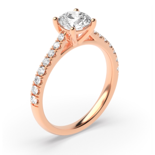 Buy Popular Style Side Stone Diamond Engagement Rings - Abelini