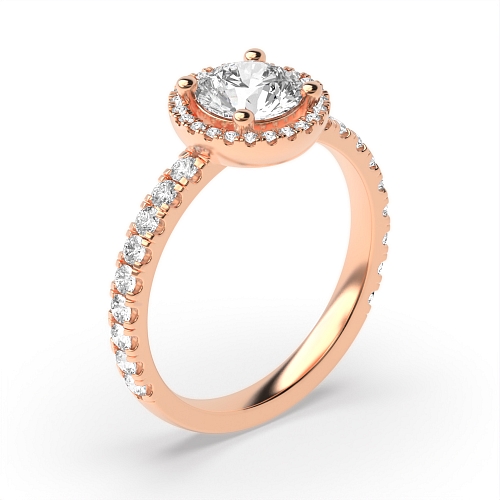 Rose Gold Low Engagement Rings