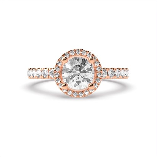 Rose Gold Low Engagement Rings