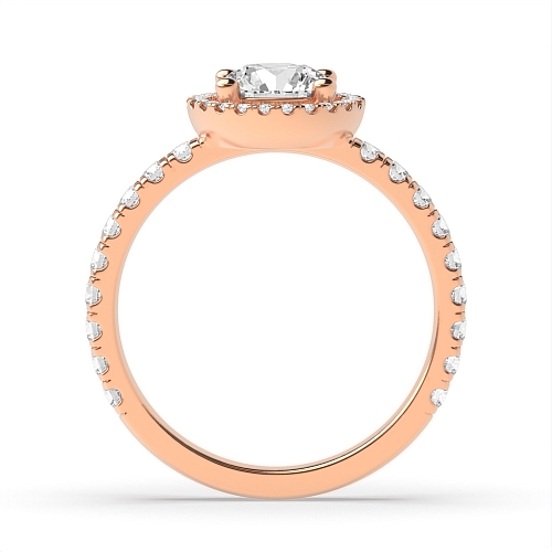 Rose Gold Low Engagement Rings