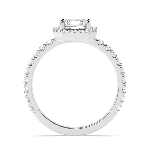 Asscher Low Engagement Rings