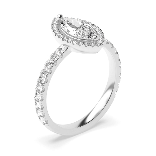 Marquise Low Engagement Rings