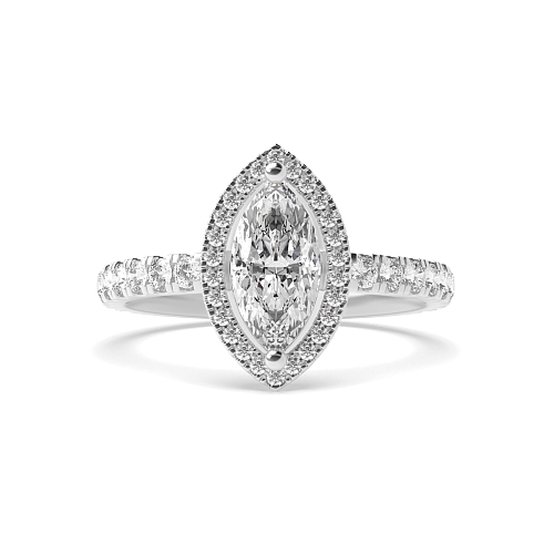 Marquise Low Engagement Rings