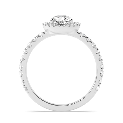 Oval Low Engagement Rings