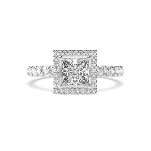 Princess Low Engagement Rings