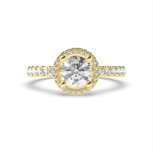 Yellow Gold Low Engagement Rings