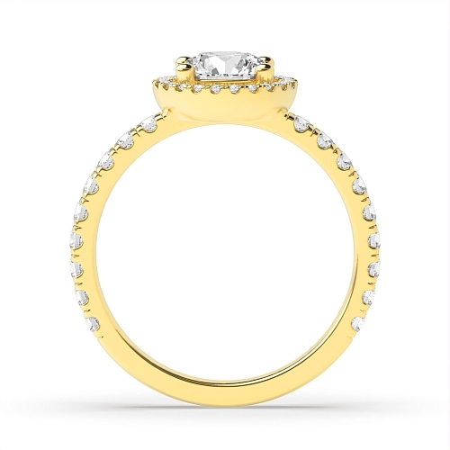 Yellow Gold Low Engagement Rings