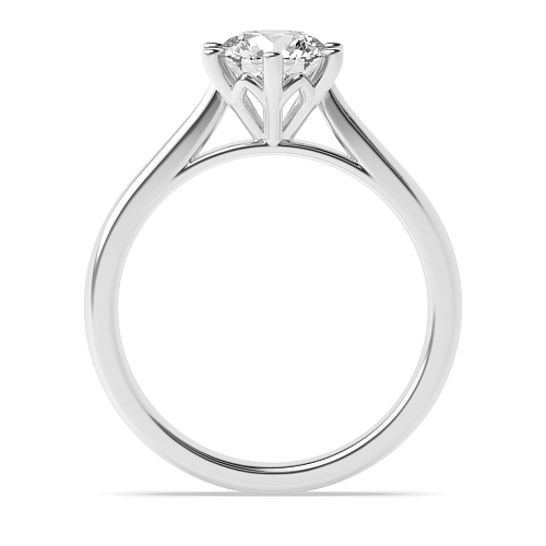 Round Crown Setting Engagement Rings