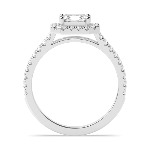 Asscher Two row Engagement Rings