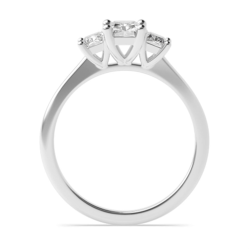 6 Prong Radiant Basket set Moissanite Engagement Rings