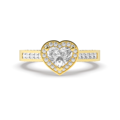 Prong Heart Yellow Gold Vintage Antique Engagement Rings