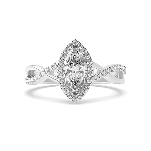 Marquise Intervene shoulder Engagement Rings