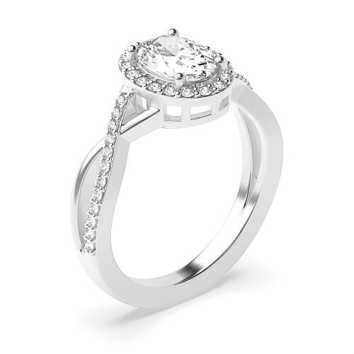 Oval Intervene shoulder Unusual Engagement Rings