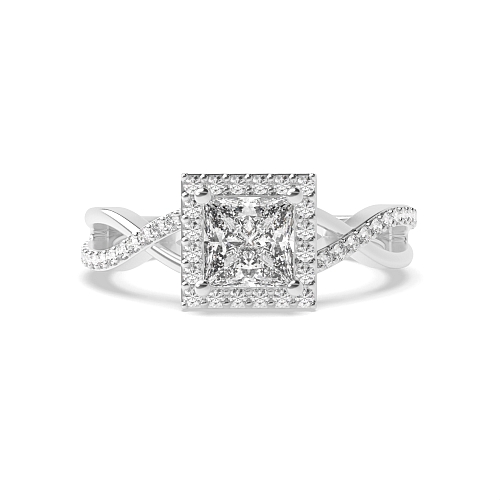 Princess Intervene shoulder Engagement Rings