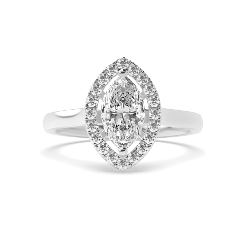 Marquise Plain Shoulder Engagement Rings