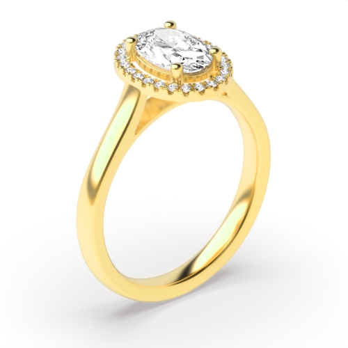 Oval Halo Diamond Engagement Rings Uk White Gold / Platinum