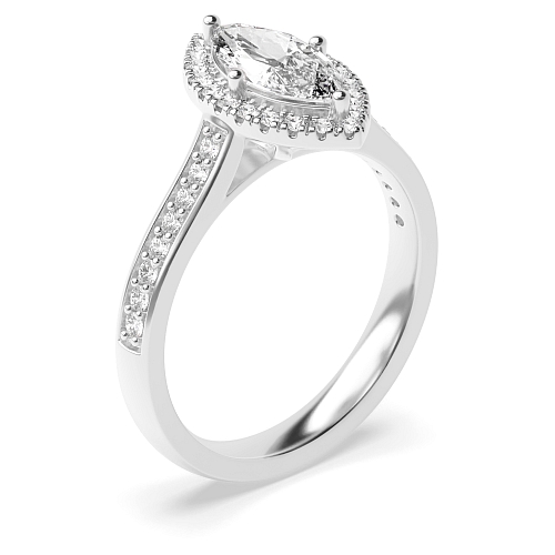 Marquise Shoulder set Engagement Rings