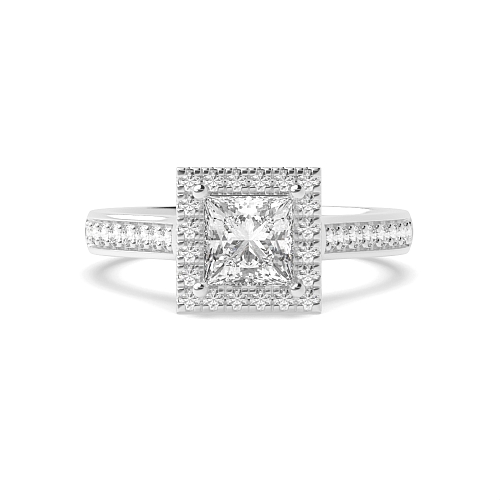 Princess Shoulder set Engagement Rings