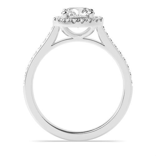 Round Shoulder set Engagement Rings