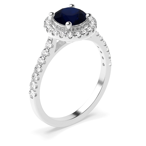 Classic U gallery Blue Sapphire Engagement Rings