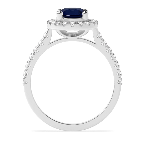 Classic U gallery Blue Sapphire Engagement Rings