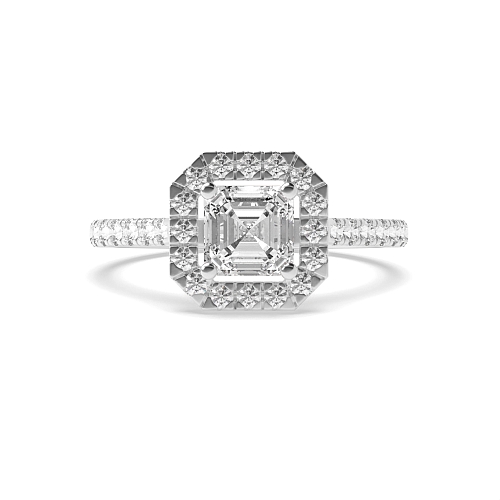 Asscher Classic U gallery Engagement Rings