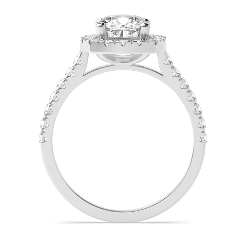 Cushion Classic U gallery Halo Engagement Rings