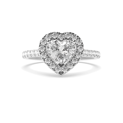 Prong Heart Classic U gallery Engagement Rings