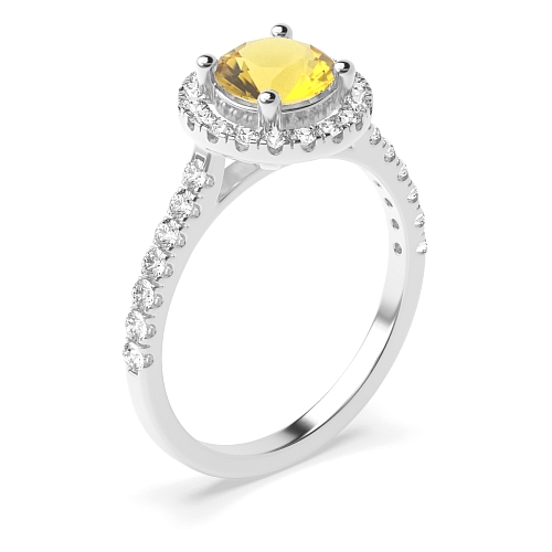 Classic U gallery Topaz Engagement Rings