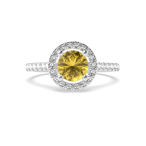 Classic U gallery Topaz Engagement Rings