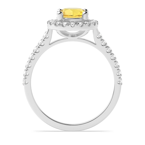 Classic U gallery Topaz Engagement Rings