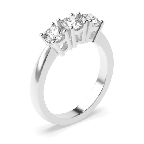 4 Prong Round Separate claws Engagement Rings