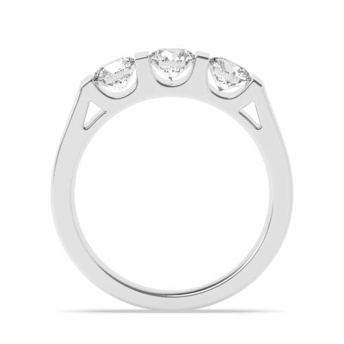 Channel Setting Round U shape Engagement Rings