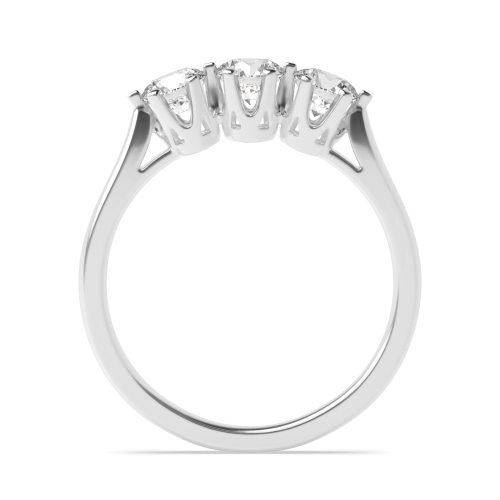 6 Prong Round Crown set Moissanite Engagement Rings