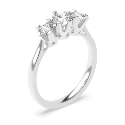 6 Prong Round Vintage style Engagement Rings