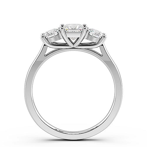 Princess Three Stone Diamond Ring