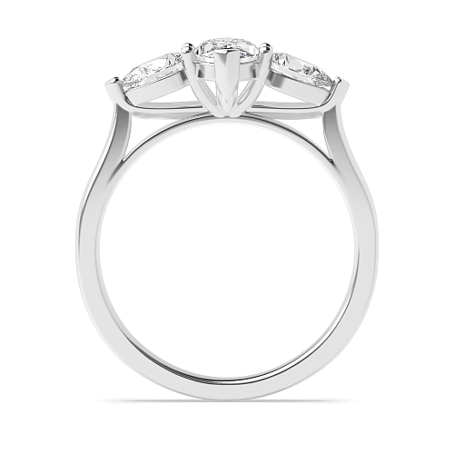 6 Prong Marquise And pear shape Engagement Rings