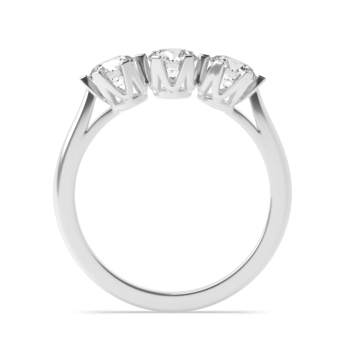 6 Prong Round Square claw crown setting Moissanite Engagement Rings