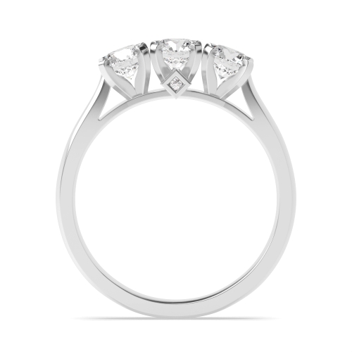 4 Prong Round Square claws Moissanite Engagement Rings