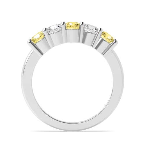 4 Prong Round Five Stone Diamond Ring