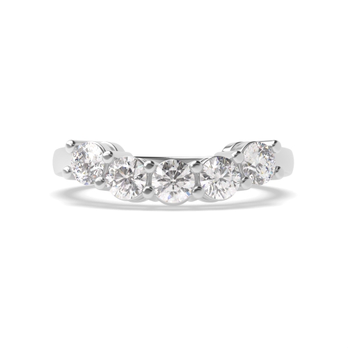 4 Prong Round Mystique Quintet Five Stone Diamond Ring