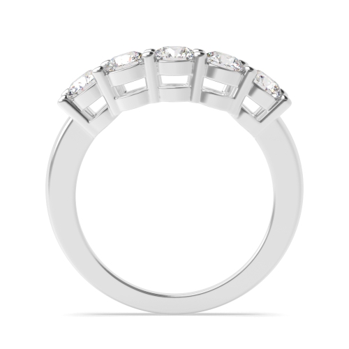 4 Prong Round Mystique Quintet Five Stone Diamond Ring