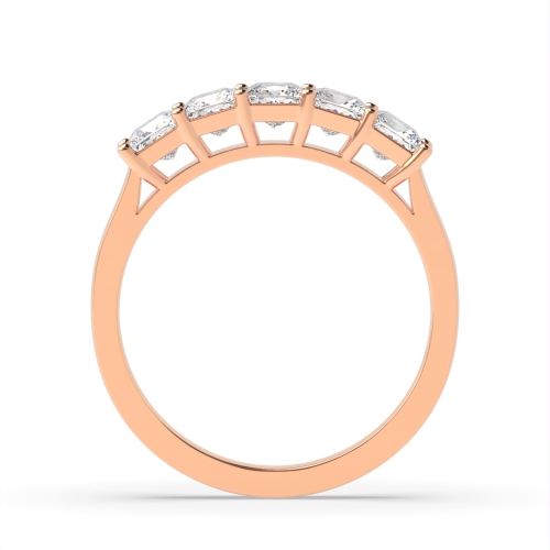 4 Prong Princess Rose Gold Regal enchant Diamond Rings