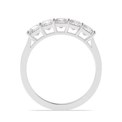 4 Prong Princess Regal Enchant Five Stone Diamond Ring