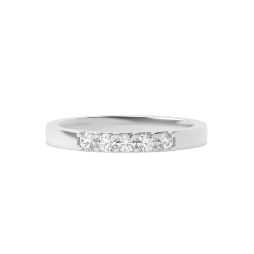 4 Prong Round Five Stone Diamond Ring