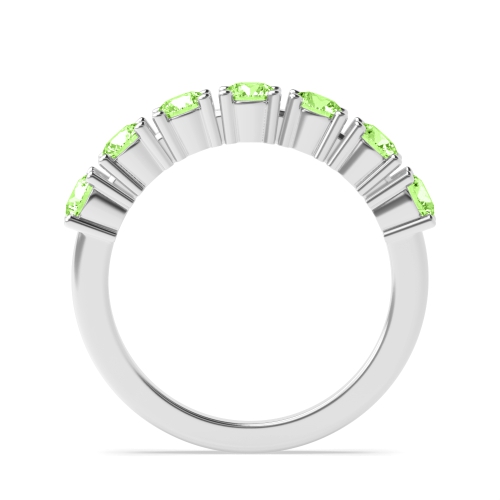 4 Prong Round Fancy Green Lab Grown Diamond Rings