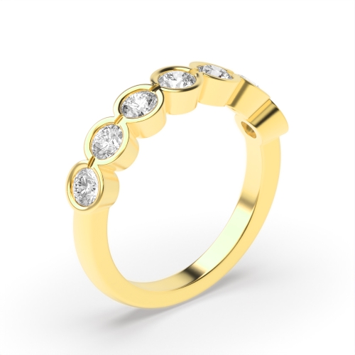 Buy Full Bezel Setting Seven Stone Diamond Ring - Abelini