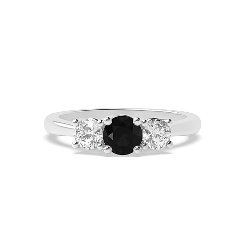 trelis crossover Black Diamond Engagement Rings