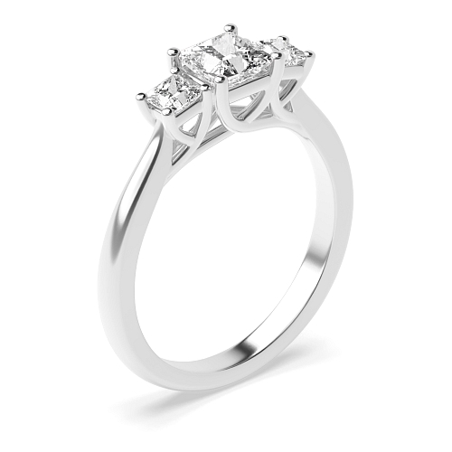Princess trelis crossover Engagement Rings
