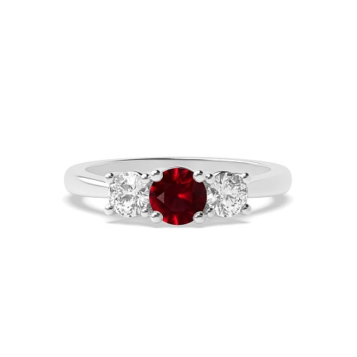 trelis crossover Ruby Engagement Rings